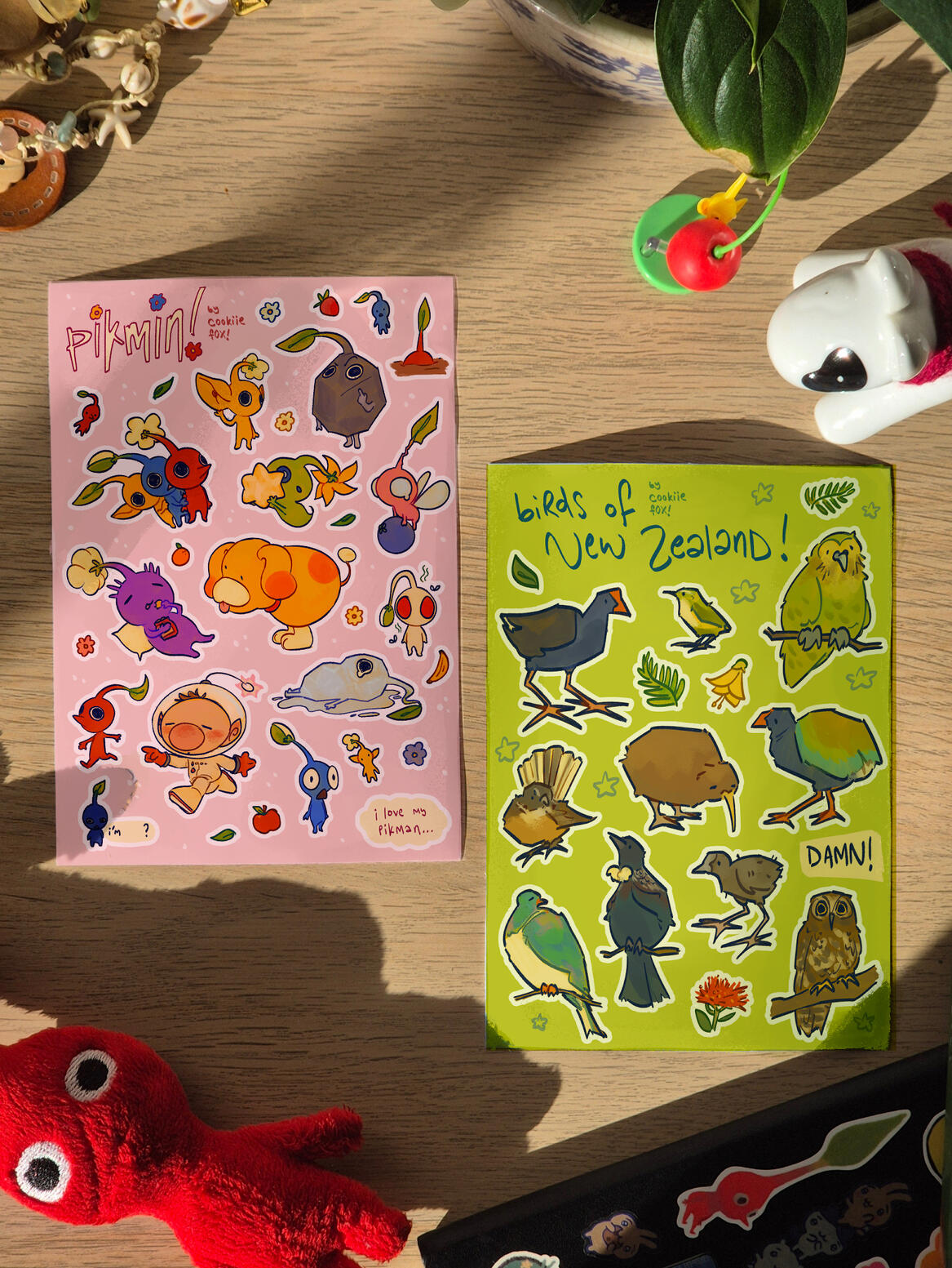 Pikmin, Birds of NZ Sticker Sheets Pikmin, Birds of NZ Sticker Sheets
