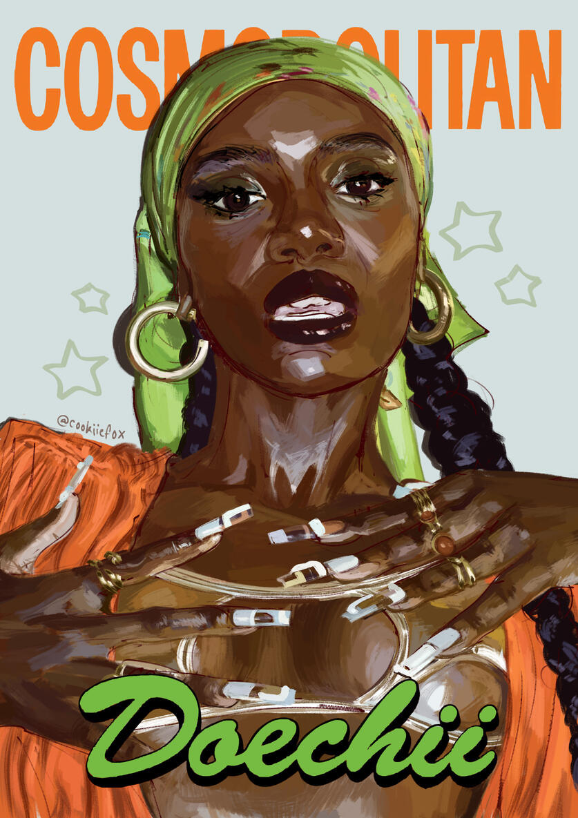 Cosmopolitan Doechii Poster, 2025. Digital