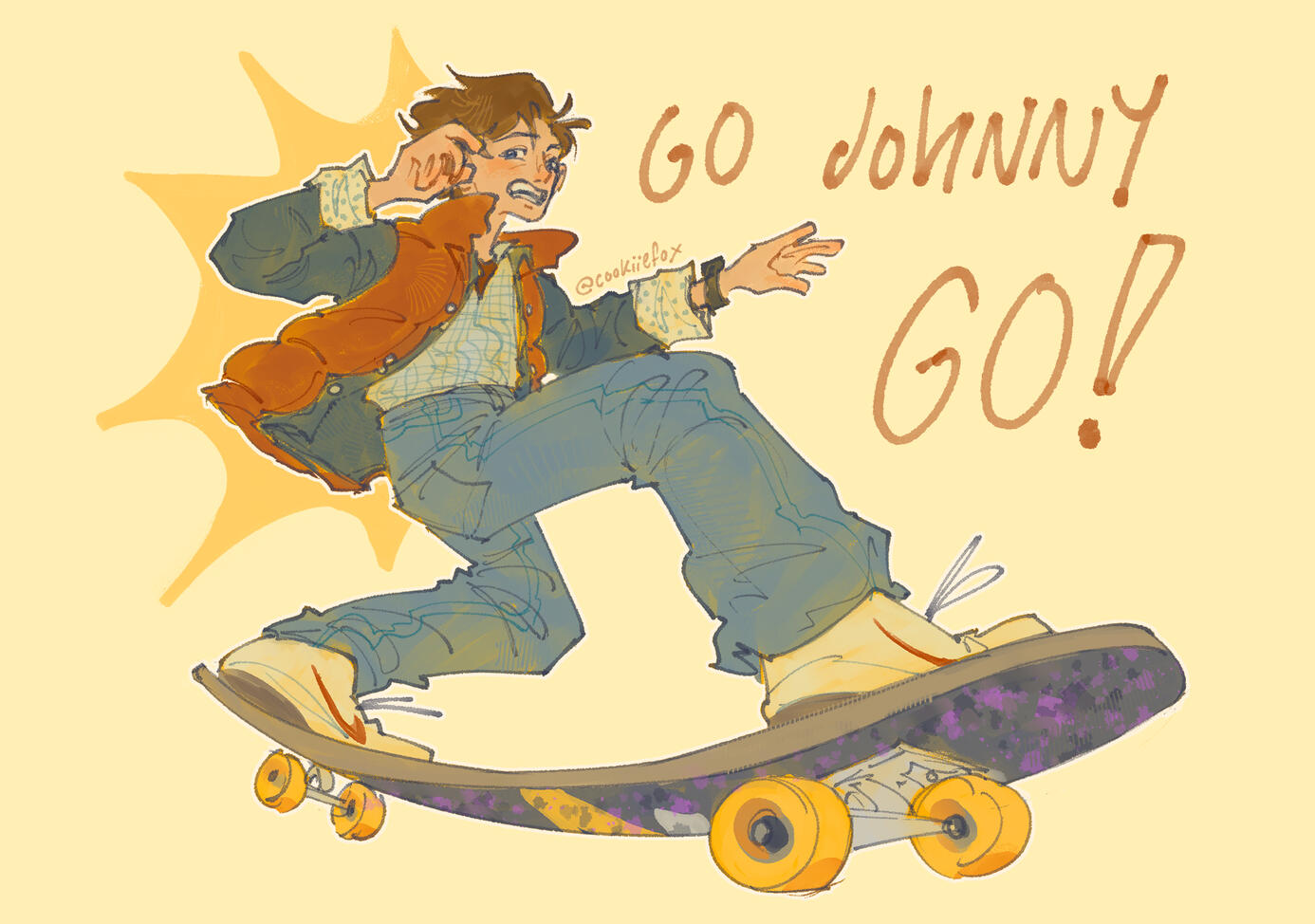 marty mcfly - back to the future print