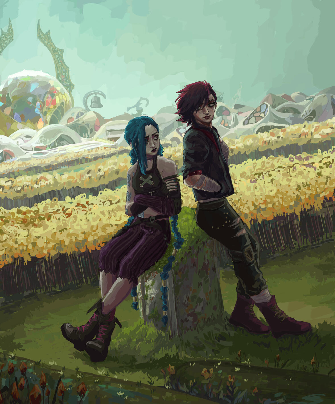 Jinx and Vi, 2024. Digital