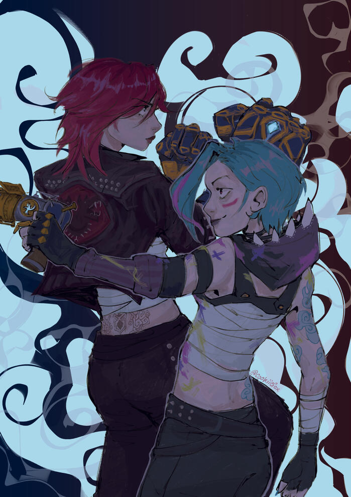 Vi and Jinx, 2025. Digital Vi and Jinx, 2025. Digital