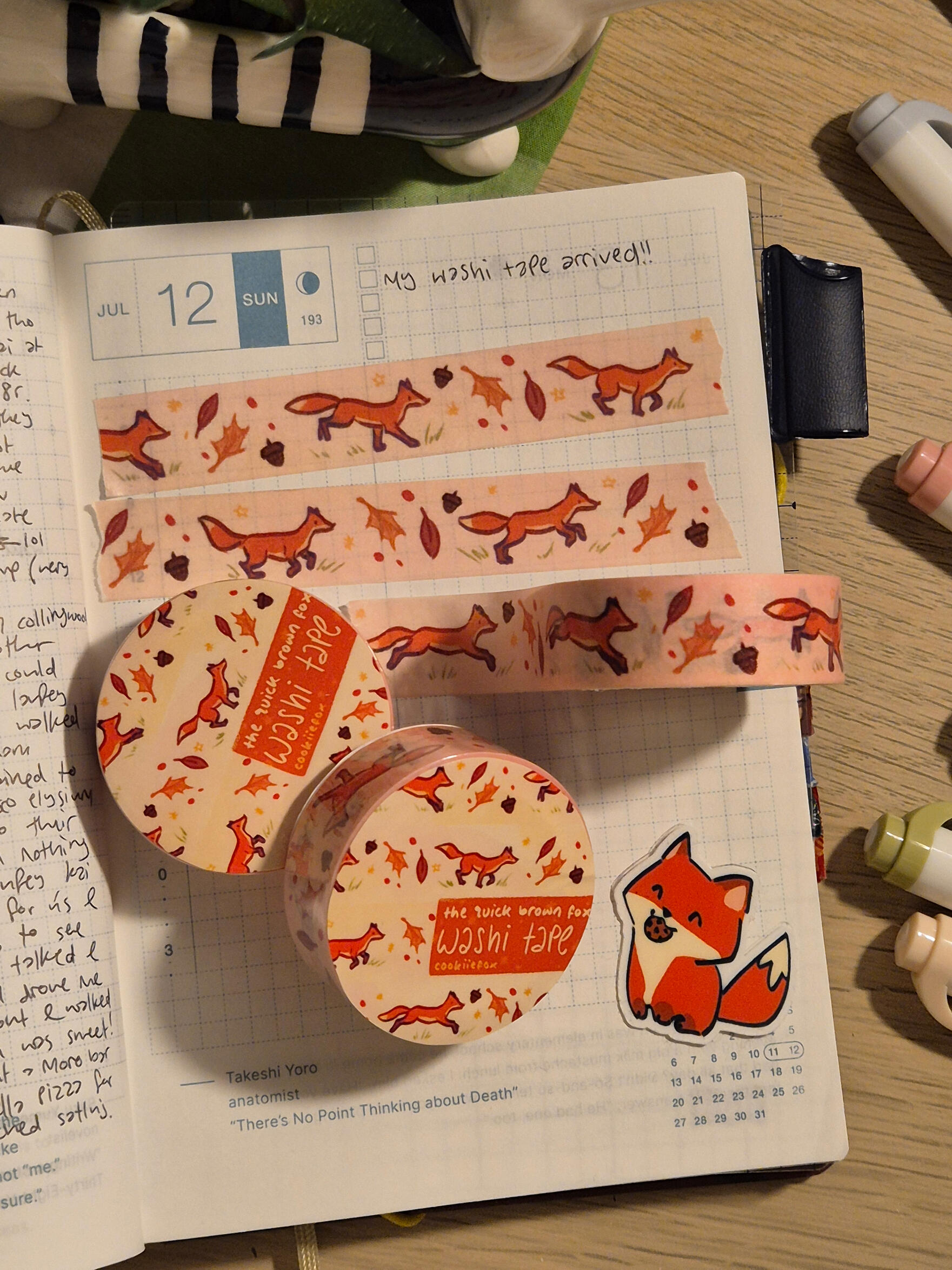 Fox Washi Tape