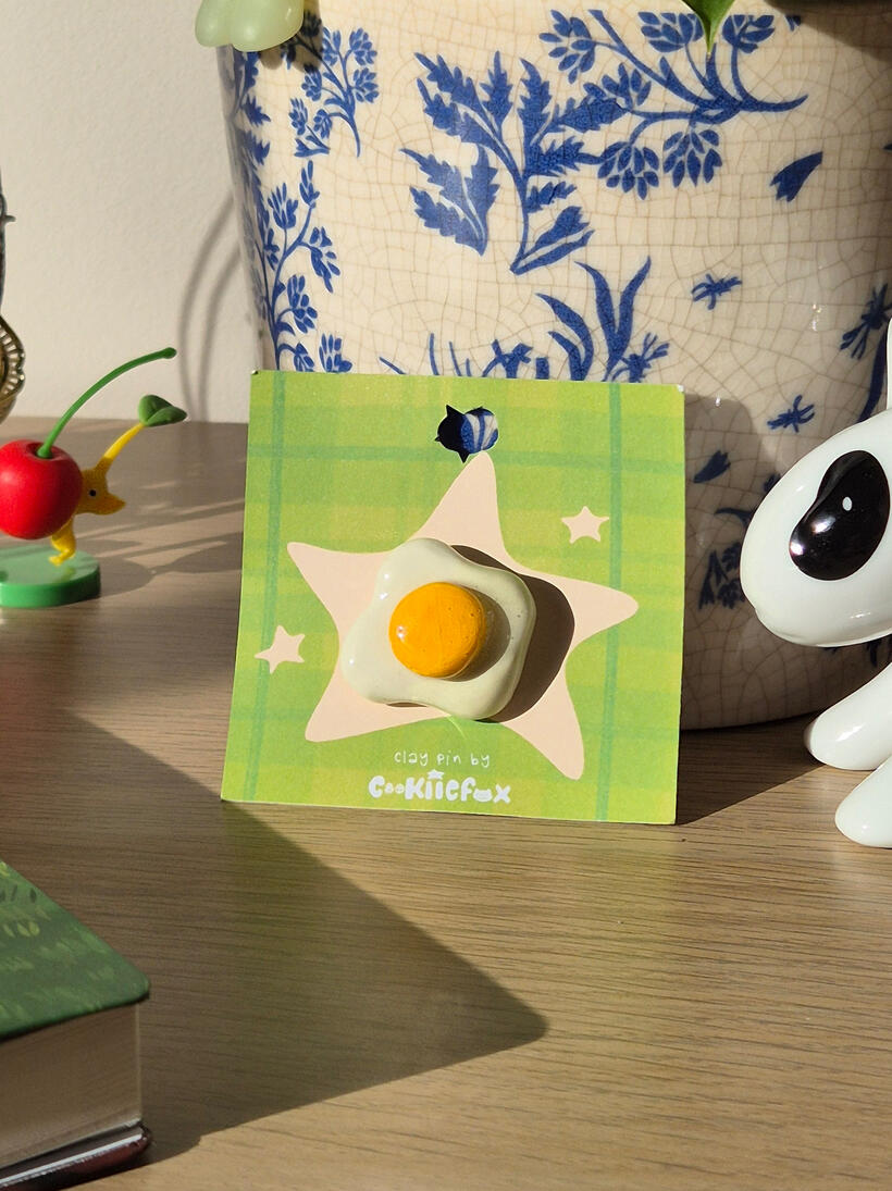 Egg Polymer Clay Pins