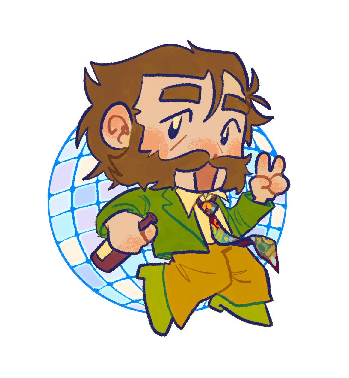Harry Disco Elysium Keychain