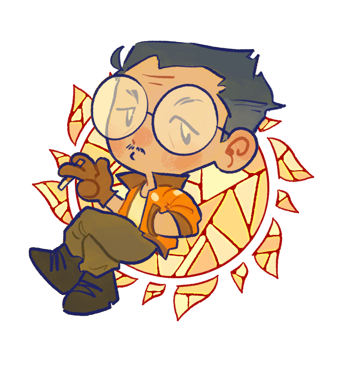 Kim Disco Elysium Keychain