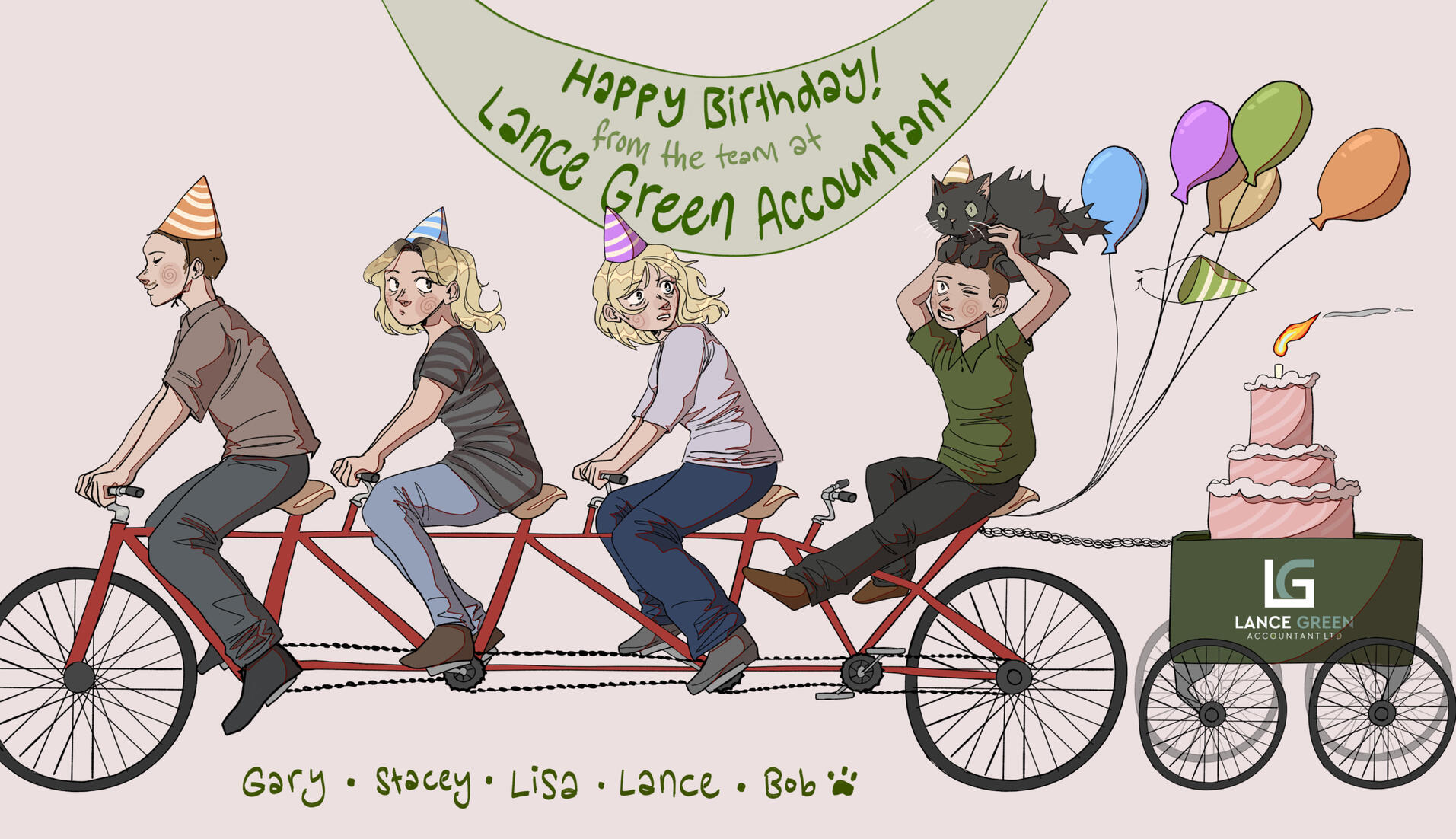 Company Birthday Commission, 2024. Digital
