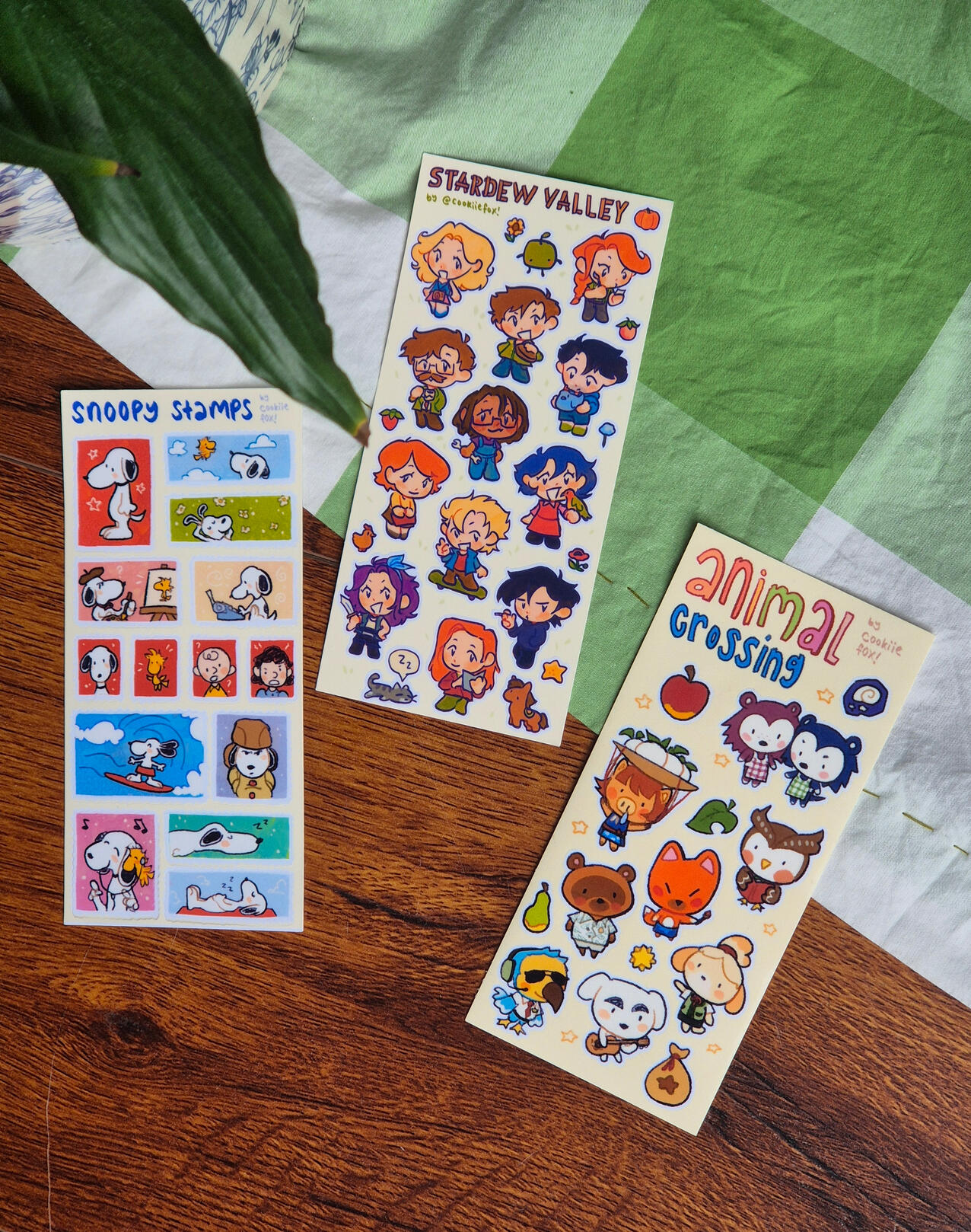 Snoopy, Stardew Valley, Animal Crossing Sticker Sheets