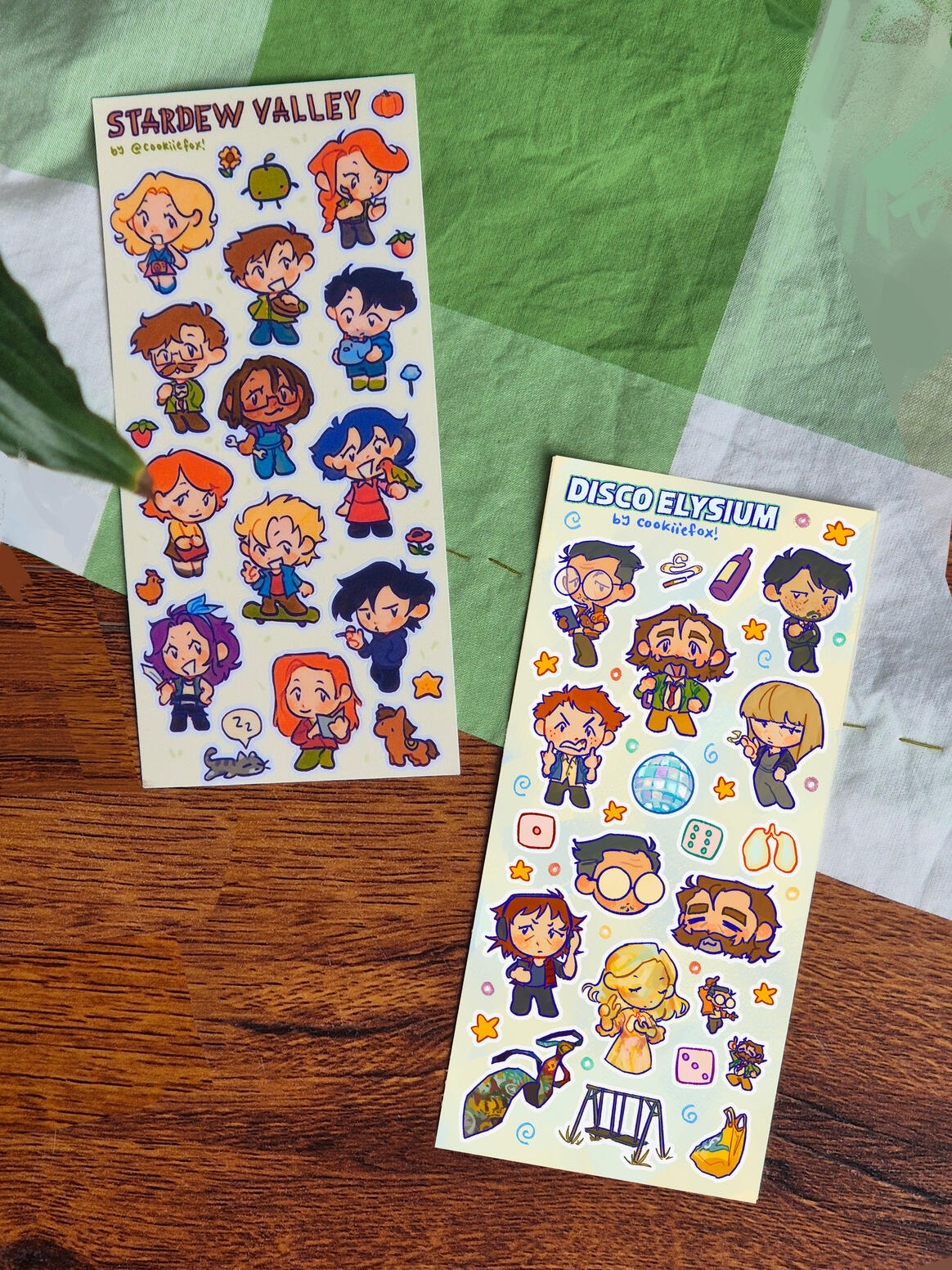 Stardew Valley, Disco Elysium Sticker Sheets Stardew Valley, Disco Elysium Sticker Sheets