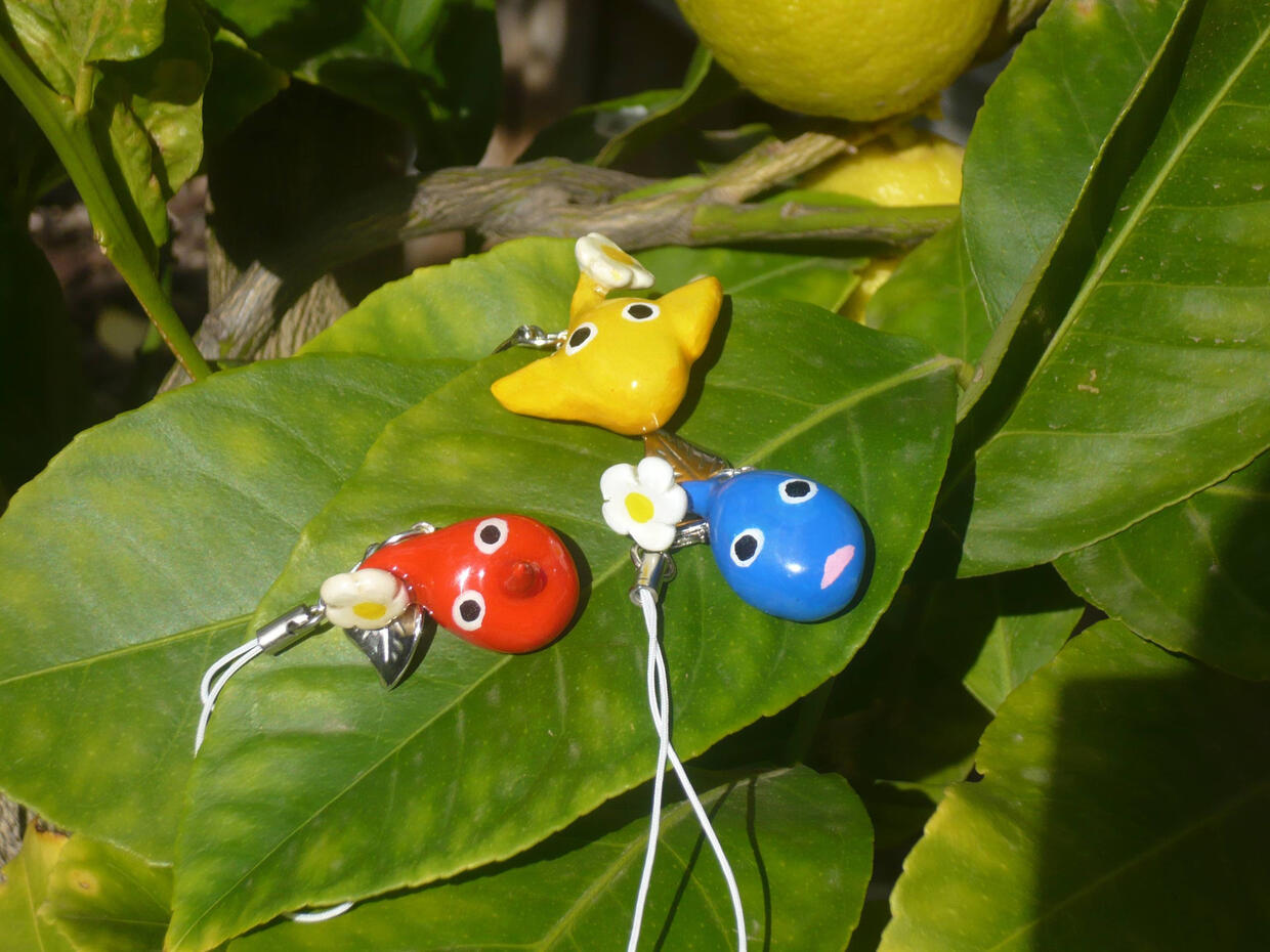 Pikmin Polymer Clay Charms