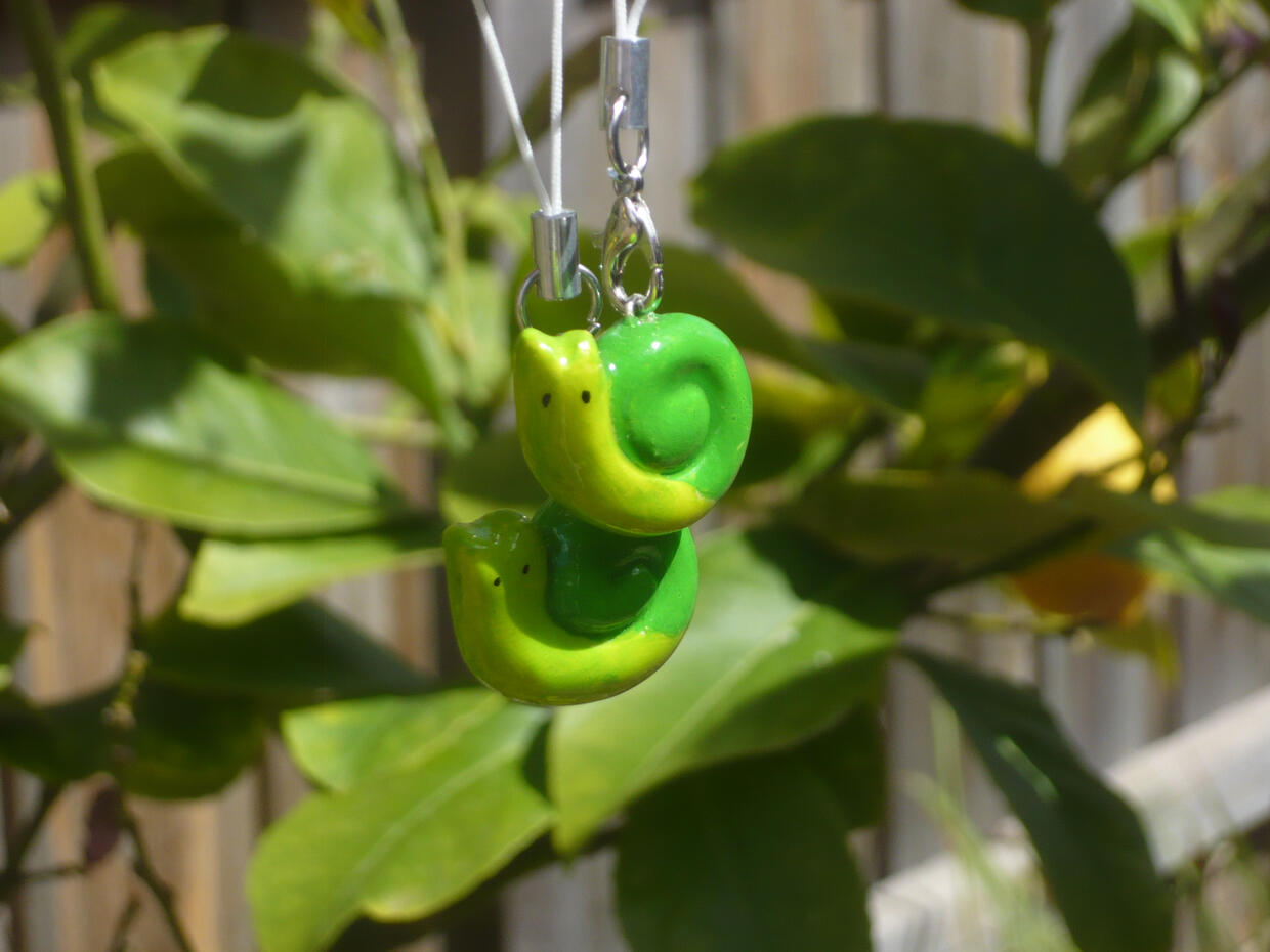 Snail Polymer Clay Charms