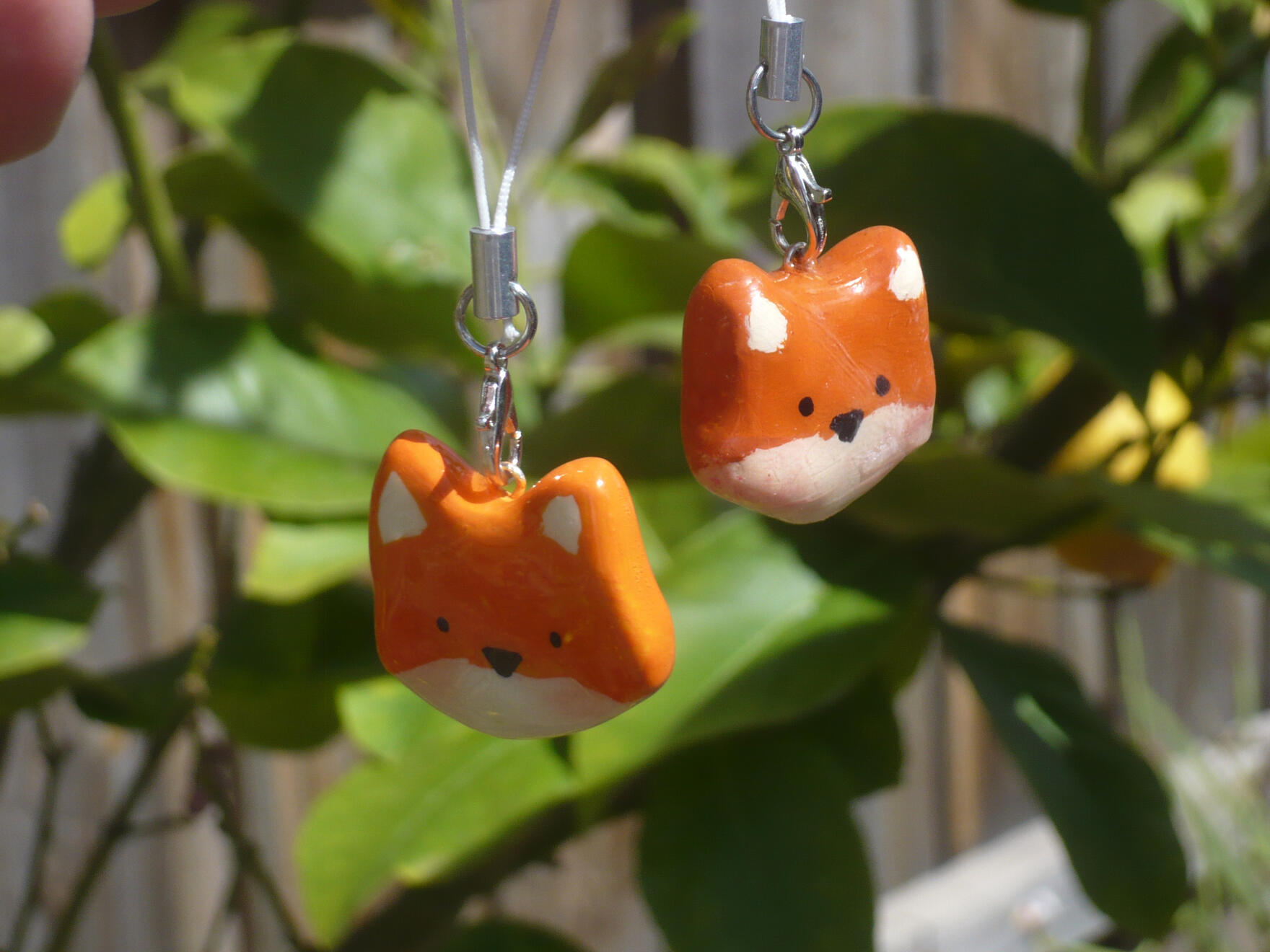 Fox Polymer Clay Charms Fox Polymer Clay Charms