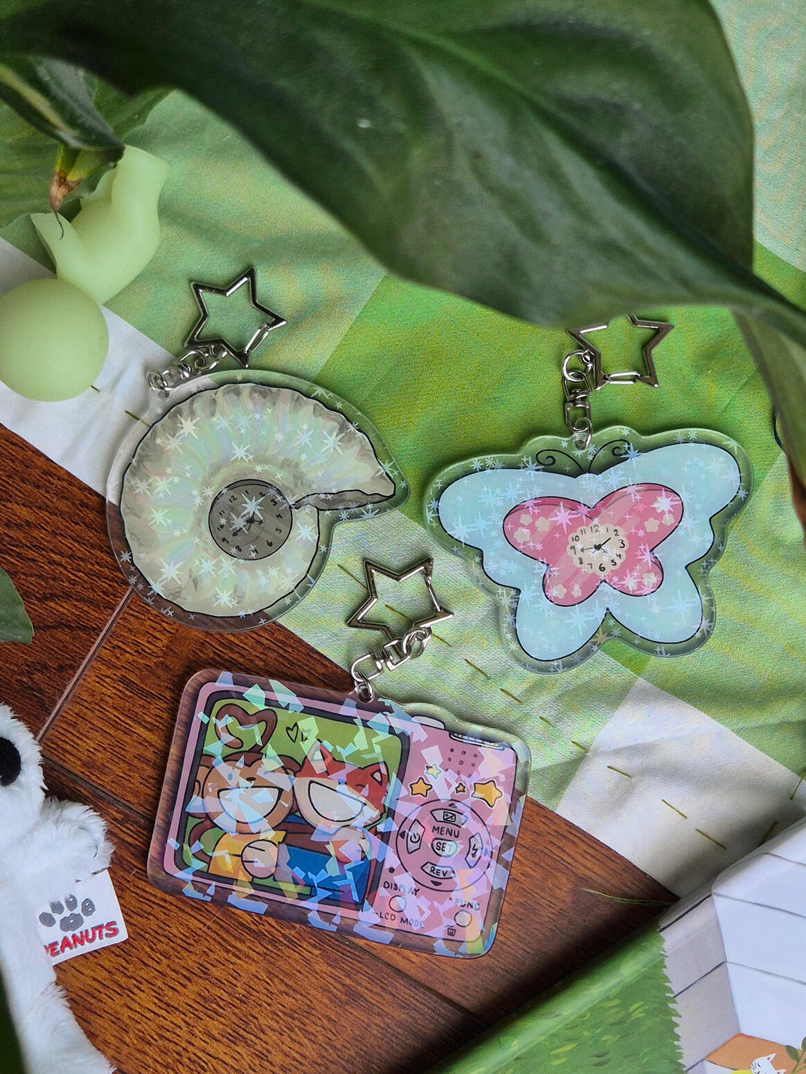 Holographic Miscellaneous Keychains Holographic Miscellaneous Keychains